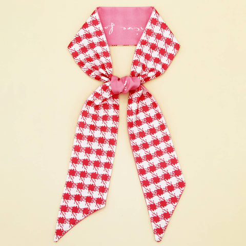 PLAID PRINT HEAD SCARVES