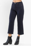 CURVY Judy Blue Tummy Control Cropped Jeans