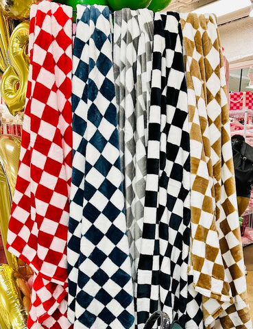 Checkered Throw Blanket