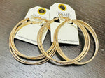 POSH GOLD HOOP EARRINGS