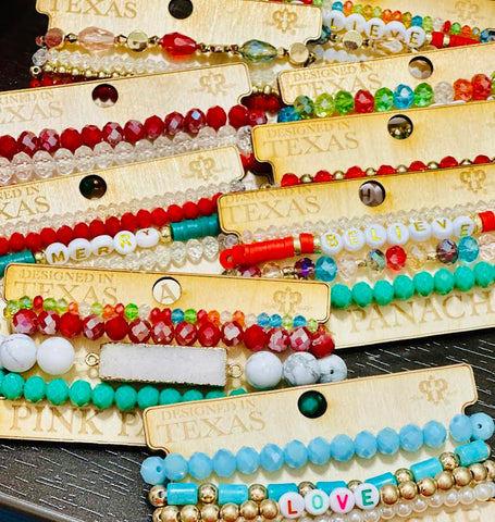 PINK PANACHE CHRISTMAS BRACELETS
