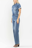 JB DENIM SS STRAIGHT JUMPSUIT
