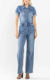 JB DENIM SS STRAIGHT JUMPSUIT