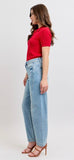 Judy Blue High-Rise Side Panel Barrel Leg Jeans