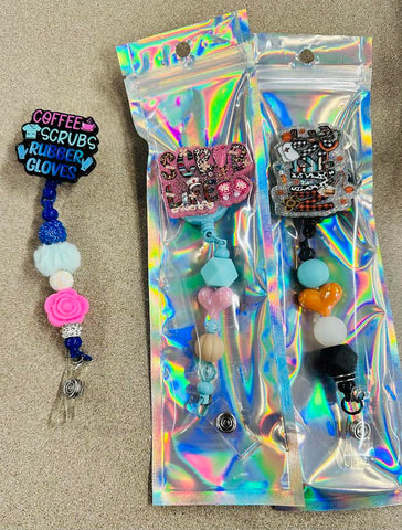 Beaded Badge Reel