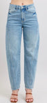 Judy Blue High-Rise Side Panel Barrel Leg Jeans