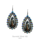 Western Casting Teardrop w/Stone Earring