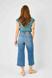 CURVY BRAIDED HIGH RISE CROP WIDE LEG