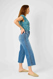 Judy Blue BRAIDED HIGH RISE CROP WIDE LEG