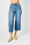 Judy Blue BRAIDED HIGH RISE CROP WIDE LEG