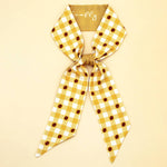 PLAID PRINT HEAD SCARVES