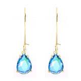 Teardrop Glass Stone Earrings