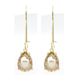 Teardrop Glass Stone Earrings