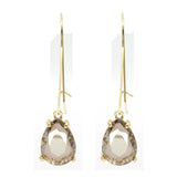 Teardrop Glass Stone Earrings