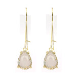 Teardrop Glass Stone Earrings