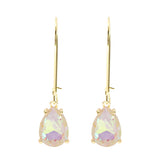 Teardrop Glass Stone Earrings