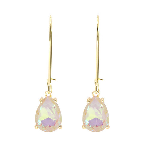 Teardrop Glass Stone Earrings