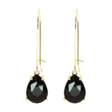Teardrop Glass Stone Earrings