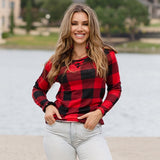 BUFFALO PLAID TOP