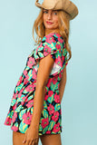 CURVY FLORAL GAL TOP