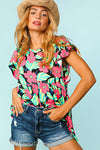 CURVY FLORAL GAL TOP