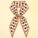 PLAID PRINT HEAD SCARVES