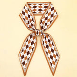 PLAID PRINT HEAD SCARVES