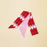 PLAID PRINT HEAD SCARVES