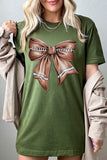 Coquette Football Bow Graphic Tee