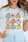 Pumpkins & Daisies Retro Fall Graphic Tee