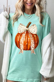 Coquette bow Halloween Pumpkin Graphic Tee