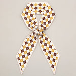 PLAID PRINT HEAD SCARVES