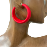 CHUNKY OPEN HOOP EARRINGS