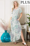 CURVY TIE DYE DRESS