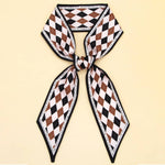 PLAID PRINT HEAD SCARVES