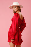 Satin Rhinestone Mini Dress