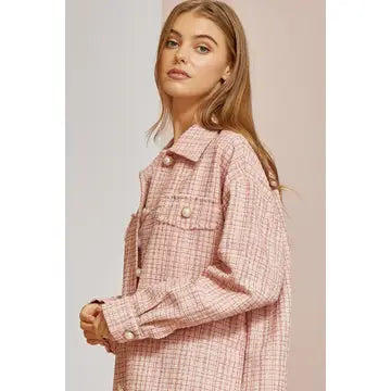 Pearl Button Tweed Jacket
