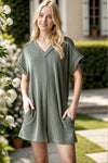 URBAN RIBBED ROMPER