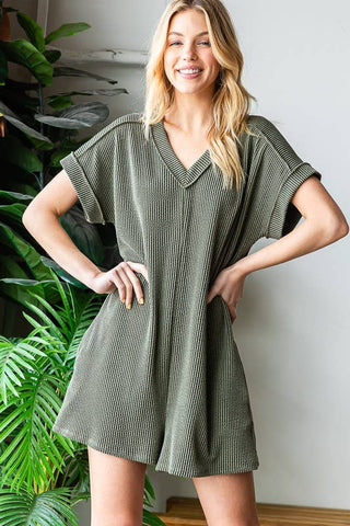 URBAN RIBBED ROMPER