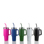 40OZ POWDER COATED TRAVELER TUMBLER