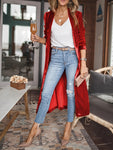 Open Front Long Sleeve Coat