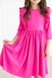 MILA & ROSE 3/4 Ruffle Twirl Dress