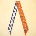 POLKA DOT PATTERN SILK HEAD SCARVES
