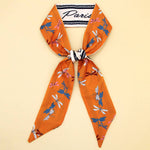 POLKA DOT PATTERN SILK HEAD SCARVES