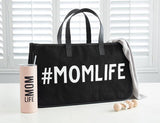 Matte Skinny Tumbler with Straw - Momlife
