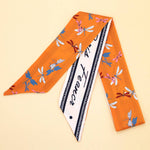 POLKA DOT PATTERN SILK HEAD SCARVES
