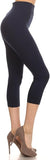 Yelete Women's Capri Seamless Leggings