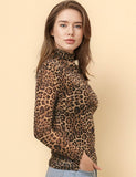 Leopard Soft Mesh Layering Up Top