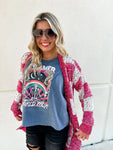 PREORDER: Checkered Miley Dot Cardigan in Four Colors