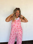 PREORDER: Cassidy Floral Boho Overalls in Two Prints